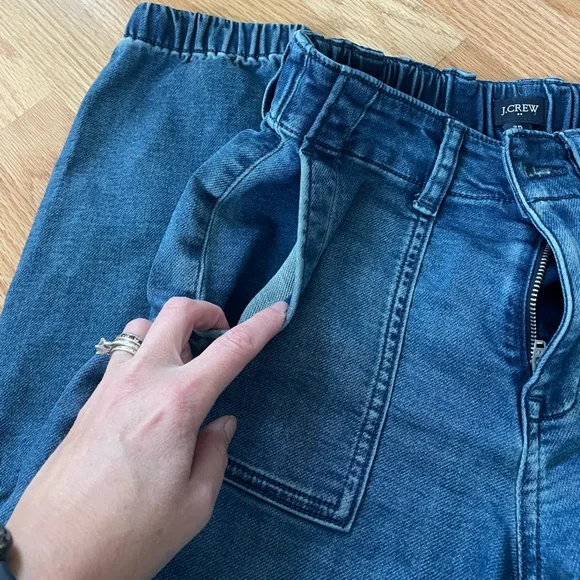 J Crew Elastic Band Waist/Ankle Jeans - Picture 4 of 7